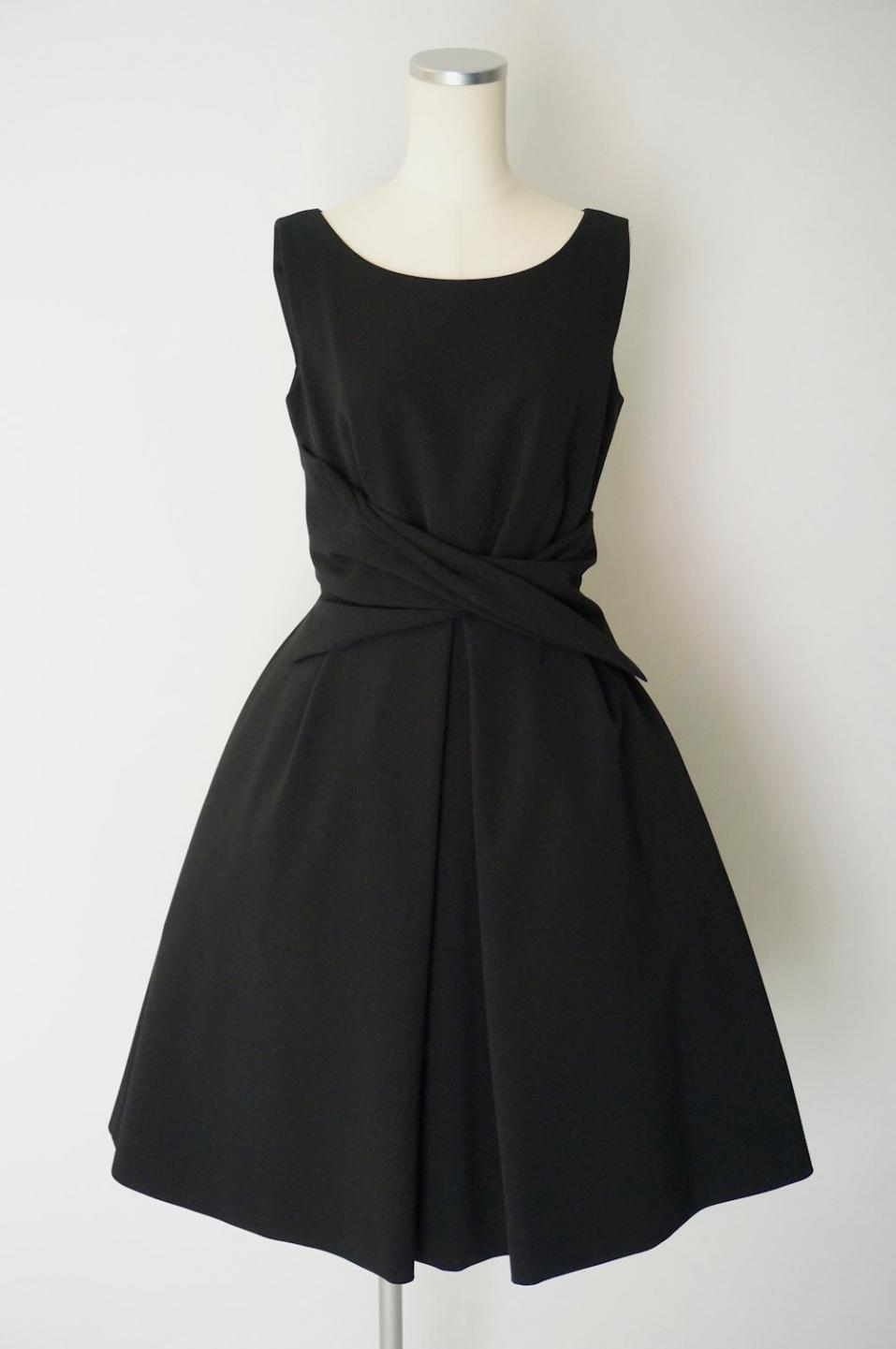 フォクシー ウエストクロスドレープドレス 38 / レンタルリトルブラックドレス テン Rental Little Black Dress ten.