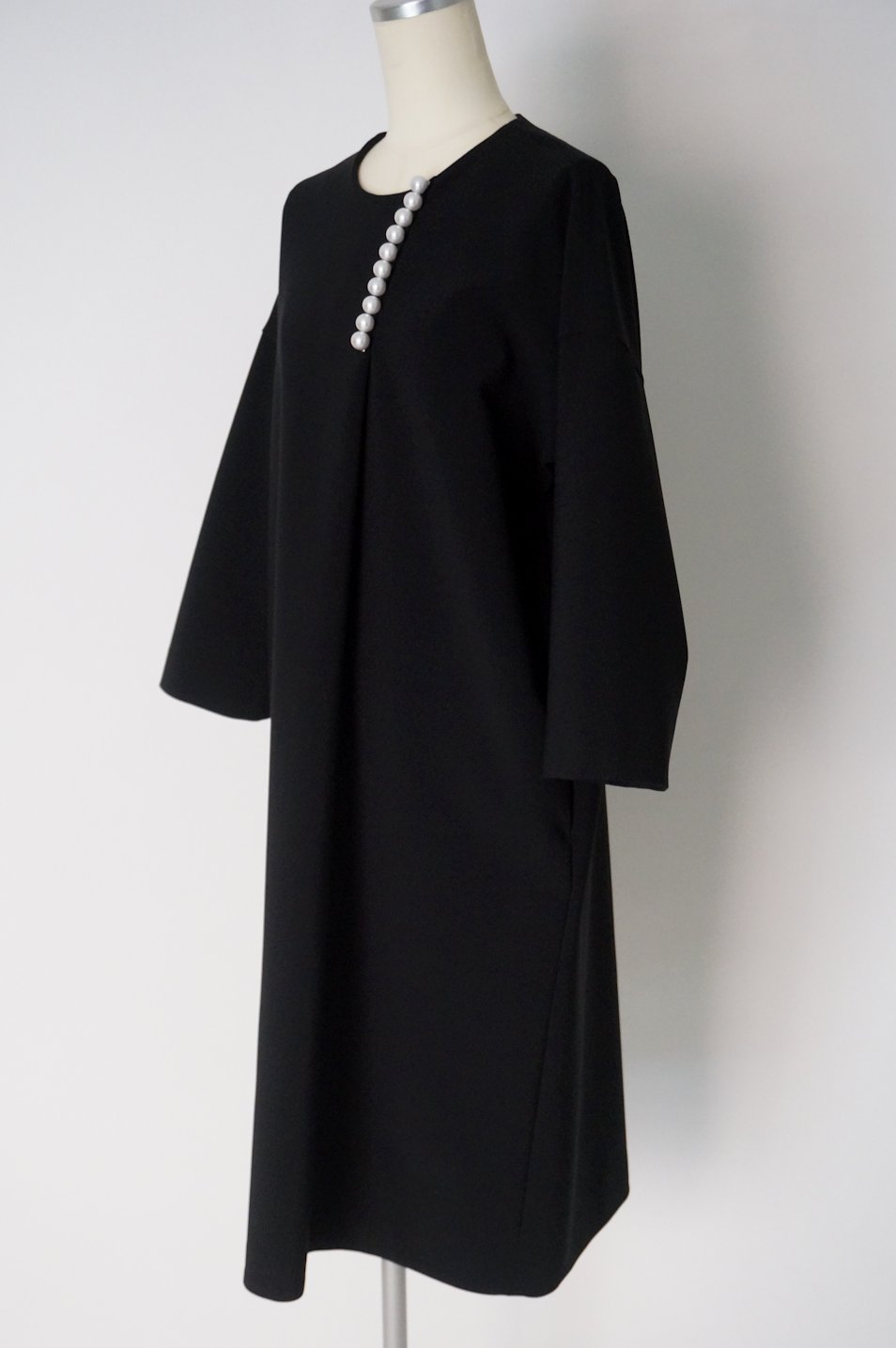 Rental Little Black Dress ten. / YOKO CHAN パールモチーフ8分袖